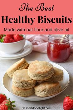 the best healthy biscuits made with oat flour and olive oil is an easy recipe