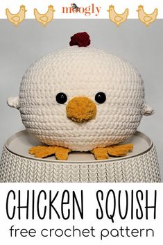 the chicken squish is free crochet pattern