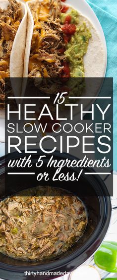 healthy slow cooker recipes with 5 ingredients