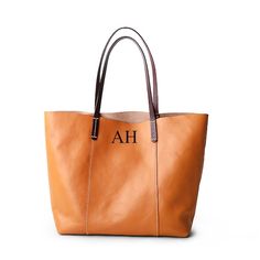 Personalized Genuine Leather Tote Bag,Bridesmaid Gifts,Leather Women Daily Bag,Leather tote bag,Personalized Large Purse,Monogrammed Handbag,Carry-on Everyday Bag,Hamdmade Leather Tote Bag For Woman▶Measurement:   ●Material:100% Full Grain Leather cowhide (Full Grain leather fears no fire)  ●Weight: 1.2 kg  ●Color:Light Brown,Dark Brown,Brown,Yellow is a special style.  ●Size:41 cm(L) x 10 cm(W) x 33 cm(H) / 16.1"(L) x 3.94"(W) x 13.39"(H) ▶Personalization Options ●If you need a perfect surprisi Tan Leather Bag For Gift, Tan Leather Bags Perfect For Gifts, Tan Tote Shoulder Bag Gift, Tan Tote Shoulder Bag For Gift, Gift Leather Tan Shoulder Bag, Tan Tote Shoulder Bag Perfect For Gifts, Leather Shoulder Bag In Tan For Gift, Leather Shoulder Bag In Tan As Gift, Tan Tote Bag As Gift