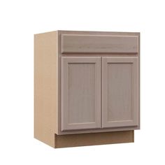 a close up of a cabinet with no doors on the front and side panels in light brown