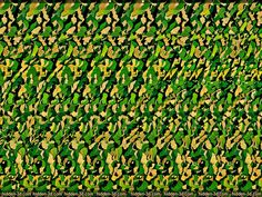 an abstract camouflage pattern with green and yellow colors