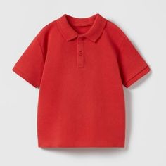 Brand New! Size: 2-3 Years (38,6 Inches) 98 Cm Basic Peter Pan Collar Shirt Outer Shell 100% Cotton Color: Red Short Sleeve Polo Shirt. Button Closure At Chest. 1887/500/600 1887/500 Weight ~ Keywords: Zara Baby Red Short Sleeve T-shirt By Zara, Zara Red Short Sleeve T-shirt, Summer Red Cotton Polo Shirt, Red Cotton Polo Shirt For Summer, Red Collared Top For School, Red Collared Cotton T-shirt, Red Cotton T-shirt By Zara, Red Cotton Zara T-shirt, Red Long Sleeve Polo Shirt For Summer