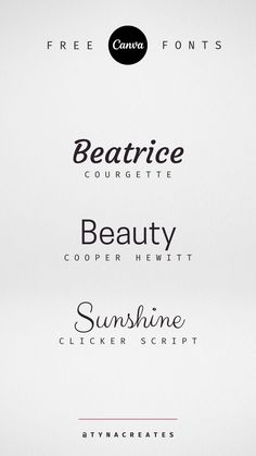 three different font styles are shown in this image