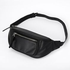 This slim, black fanny pack combines versatility and fashion! It's not bulky so it won't interfere with your outfits and it even has a small pocket on the front for extra storage. The waist strap is adjustable for a comfortable fit.Adjustable waist strapDimensions: 13.5" W x 5" H x 2.5" DClosure: ZipperMaterial: PU - Claire's Slim Fanny Pack - Black Versatile Black Shoulder Bag With Removable Belt, Black Belt Bag With Belt Loops For Everyday, Versatile Black Belt Bag With Cell Phone Pocket, Trendy Black Belt Bag With Belt Loops, Casual Black Belt Bag With Belt Loops, Versatile Black Belt Bag With Adjustable Strap, Trendy Black Shoulder Bag With Removable Belt, Versatile Black Belt Bag With Pockets, Casual Belt Bag With Removable Belt For Daily Use