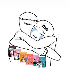 an image of someone hugging their child with the caption all hazelwood books