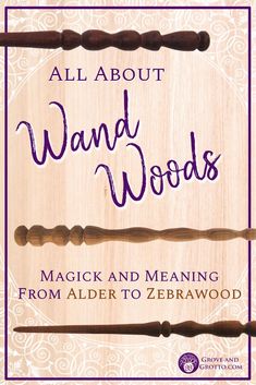 A guide to choosing a wood for your (real) magick wand Christian Witch, Wicca Wand, Wiccan Wands, Wand Woods, Alder Tree, Elder Wand, Witch Wand, Diy Wand, Healing Wands