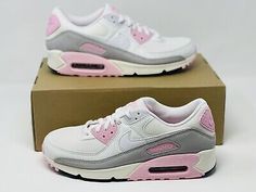 Top Seller for Womens Nike Air Max 90 White Sail Pink Running Shoes Sz 10/8.5 Mens FN7489-100, Women's Shoes Casual Nike Air Max Leather Lace-up Shoes, Casual Pink Nike Air Max Low-top, Casual Pink Low-top Nike Air Max, Casual Pink Nike Air Max With Round Toe, White Casual Sneakers With Air Max Cushioning, Casual White Air Max Sneakers, Casual Nike Air Max With Boost Midsole, Casual Nike Air Max Leather Lace-up, Casual Leather Nike Air Max Lace-up Shoes