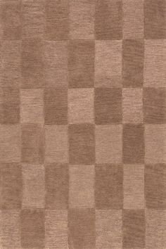 a brown rug with squares on it