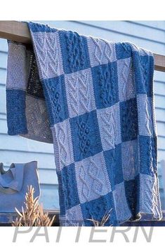 Debbie Bliss Patchwork Afghan PATTERN ONLY-Patterns-Debbie Bliss-Alpaca Direct Patchwork Afghan, Knitted Decor, Bear Paw Quilt, Quilt Modernen, Knitted Afghans, Pdf Quilt Pattern, Cat Quilt, Knitting Magazine, Modern Quilt Patterns