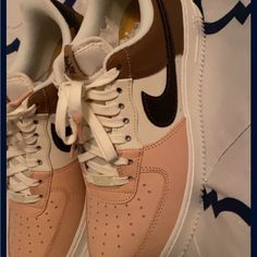 New Nike Air Forces 1 Low 07 Neapolitan Size 9.5 In Men. 11.5 In Women.Didn’t Fit Me. I’m Open To Reasonable Offers Nike Air Forces, Nike Shoes New, New Nike Air Force, Nike Brown, Air Forces, New Nike Air, Air Force 1 Low, New Nike, Woman Colour