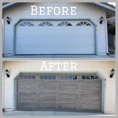 All posts • Instagram Garage Door Update, Garage Halloween, Faux Wood Garage Door, Garage Door Colors, Metal Garage Doors, Carriage Garage Doors, Wood Garage, Garage Floor Paint, Modern Garage Doors