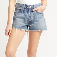 New With Tags, Color Is Swapmeet Dark. Sorry, Unable To Measure. Smoke Free / Pet Free Home. Black Denim Cutoff Shorts, Agolde Shorts, Long Denim Shorts, Agolde Jeans, Rock Steady, Frayed Jeans, Denim Cutoff Shorts, Denim Cutoffs, High Rise Shorts