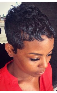 Trendy Hairstyles Black Women, Black Haircut Styles, Black Hair Short Cuts, Short Black Hair, Hairstyles Black Women, Easy Hairstyles For Medium Hair, Sassy Hair, Penteado Cabelo Curto