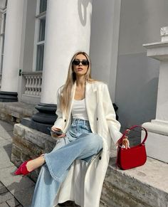 Red Heels Outfit, Classy Fall Outfits, Classy Business Outfits, Chique Outfit, Corporate Outfits, Elegante Casual, Cute Fall Outfits, Looks Chic, 가을 패션