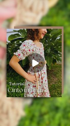 the video shows how to sew a dress