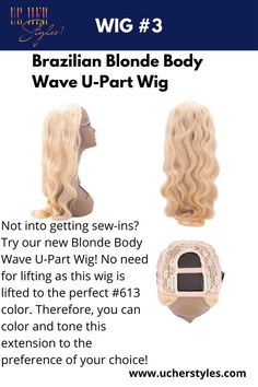 UC HER Styles provide high-quality and latest Wigs hair for both Black Women, Wigs for White Women, Adults and Kids. We give women the confidence they need with quality products that cater to their requirements : wig hairstyles, wig with bangs, wig human hair blondes. UC HER Styles also inspire women to be the best fashion of themselves by providing: Wigs Tutorial, Wigs Collection, Wigs hairstyle ideas, Wigs braid, Wig installation, wig styling, wig costumes etc. Wigs Tutorial, Wigs Hairstyle, Hairstyles Wig, Black Women Wigs, Wig Installation, Wigs Collection, Quick Weaves, Blonde Body Wave, Lashes Extensions