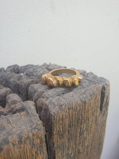 gold faceted  ring. Rustic raw design. stucking statement ring. Holiday gift. matt finish. Designer Matte Gold Brass Rings For Gift, Matte Gold Brass Rings As Gifts, Unique Faceted Gold Rings, Raw Design, Faceted Ring, Casual Jewelry, Etsy Art, Delicate Rings, Minimalist Rings