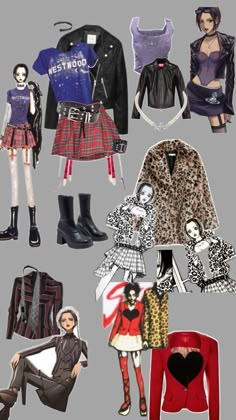 Nana osaki Outfits Moodboard, Cinema Outfit, 70s Inspired Outfits, Nana Manga, Midsize Outfits, Rocker Girl, Zombie Girl