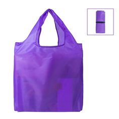 a purple shopping bag with the handle open