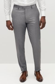 Dress your groomsmen in these stylish, affordable textured gray pants from our friends at SuitShop. Turn up your groomsmen style with this handsome textured gray pants from SuitShop.n EXCLUDED FROM PROMOS. RETURNS AND EXCHANGES OF THIS ITEM ARE HANDLED BY OUR FRIENDS AT SUITSHOP. | Textured Gray Groomsmen Suiting Size 36 Long | Birdy Grey Suit Pants by SuitShop Groomsmen Grey, Gray Vest, Birdy Grey, Grey Vest, Groomsmen Suits, Grey Dress Pants, Color Story, Brown Shoes, Dress Order