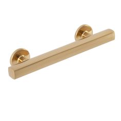 an image of a brass colored towel bar