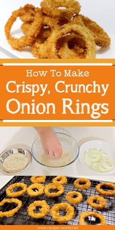 how to make crispy, crunchy onion rings