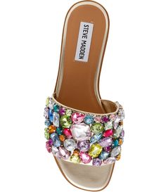 Shop for Steve Madden Knicky-R Jewel Embellished Slide Sandals at Dillards.com. Visit Dillards.com to find clothing, accessories, shoes, cosmetics & more. The Style of Your Life. Glamorous Multicolor Open Toe Sandals, Multicolor Rhinestone Sandals For Spring, Summer Multicolor Sandals With Rhinestones, Multicolor Rhinestone Sandals For Summer, Multicolor Embellished Evening Sandals, Embellished Multicolor Evening Sandals, Glamorous Multicolor Sandals For Spring, Evening Multicolor Embellished Sandals, Elegant Embellished Multicolor Sandals