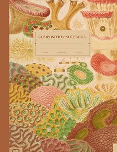 a book cover with an image of many different plants