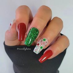 Christmas Nail Dip, Christmas Dip, Morning Christmas, Color My World, Nagellack Trends, Nail Dip Powder, Christmas Gel Nails, Nail Dip, Christmas Nails Acrylic