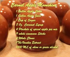 caramel apple moussine recipe displayed on table