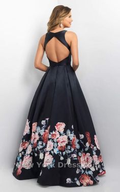 4d6e4749289c4ec58c0063a90deb3964desc46265309ri Blush Prom Dress, Printed Prom Dresses, فستان سهرة, Grad Dresses, Prom Girl, Long Prom Dress, Prom Dresses Long, Floral Print Dress