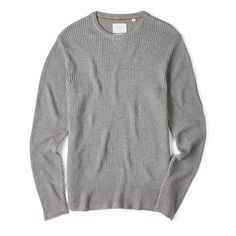 Designed, detailed, and manufactured with care and consideration, Billy Reid's menswear deserves a spot in any man's wardrobe Crew Neck Sweaters, Billy Reid, Polo Pullover, Boulder Colorado, Waffle Weave, Mens Fall, Men's Wardrobe, Pant Shirt, Sweater And Shorts