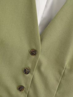 F00188067-101 Fitted Khaki Tops With Buttons, Green Casual Single Breasted Top, Green Single Breasted Casual Top, Casual Green Single-breasted Top, Green Single-breasted Casual Top, Fitted Green Tops With Button Cuffs, Fitted Green Top With Button Cuffs, Olive Workwear Tops With Button Closure, Olive Tops With Button Closure For Work