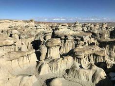 the rock formations are all different sizes and shapes