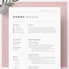 the professional resume template is ready to be used for any job or other type of work