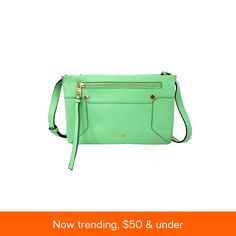 in stock Purse Accessories, East West, Online Bags, Green Bag, Handbag Accessories, Zipper Pocket, Adjustable Straps, Crossbody Bag, Pick Up