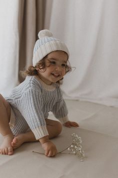 Knit Sweater - Tide By The Little Kiwi Co | Modern Kids Items based in the US | Curated pieces to be passed down | Ships worldwide. This charming knit sweater in a serene 'Tide' hue is crafted from 100% organic cotton, offering a relaxed fit with a textured pattern, making it an ideal choice for keeping your little one cozy and stylish during cooler days. Discover Them Now! eco-friendly children's clothing, toddler knit sweater inspiration, unisex kids' sweater, comfortable kids' apparel Toddler Knit Sweater, Sustainable Knitwear, Sweater Inspiration