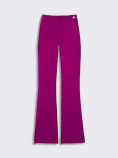 The Danae is the newest pant in the CÂLLAS pant collection. It is a high rise pant with the waistband sitting at the true waist position. It fits slim thru the hips and thighs, and from below the knees, gently flares to the hem.Based on the popular CÂLLAS Jules pant, the Danae has a long and lean flare leg silhouette tailored in a fluid crepe stretch fabric with 4-way stretch. Style, comfort, and versatility come together to create a wardrobe staple. The unique weave of the fabric makes it pract Chic Stretch Flare Trousers, Chic Stretch Flares Trousers, Elegant Flares For Night Out, Elegant High-waisted Flare Pants For Spring, Chic Spring Flare Trousers, Trendy Flared Workwear Bottoms, Trendy Flare Bottoms For Workwear, Chic Spring Flares Trousers, Chic Evening Flares Trousers