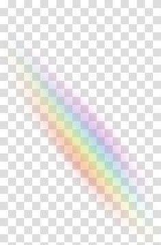 a rainbow that appears to be in the sky with no clouds on it, transparent background