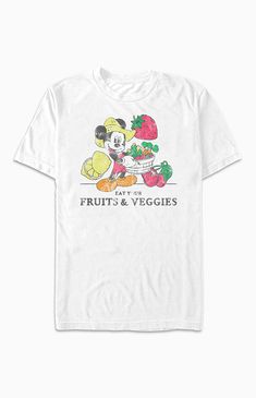 Mickey Fruits & Veggies T-Shirt Fruit And Veggies, Trip To Disneyland, Cute Disney Outfits, Mickey Mouse Minnie Mouse, Mickey Mouse And Friends, Top Graphic Tees, Cute Disney, Disney Outfits, Fruits And Veggies