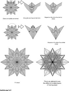 how to make an origami flower with pictures on the side and instructions for it