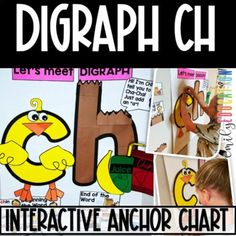 an interactive anchor chart for children to learn how to write and draw with the letter h