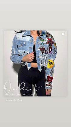 Bringing you the fiyaaaahhh lol. This jacket is #ONPOINTE‼️ Super cute cropped jacket with varsity patches Trendy Patchwork Denim Jacket For Streetwear, Trendy Patched Denim Jacket, Trendy Cotton Denim Jacket With Patches, Trendy Patchwork Denim Jacket, Spring Streetwear Denim Jacket With Patches, Spring Denim Jacket With Patches For Streetwear, Trendy Denim Jacket With Patches, Trendy Cotton Denim Jacket With Embroidered Patch, Casual Denim Jacket With Embroidered Patch For Streetwear