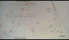 a drawing of a bicycle frame with measurements