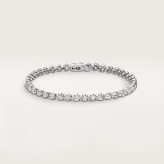 Cartier - Essential Lines bracelet - Bracelet Woman Platinum - Essential Lines bracelet, 950‰ platinum, set with 43 brilliant-cut diamonds totaling 8.16 carats. Please note that the carat weight, number of stones and product dimensions will vary based on the size of the creation you order. For detailed information please contact us. Cartier Essential Lines Bracelet, Silver Cartier Bracelet, Cartier Diamond Ring, Cartier Diamond Bracelet, Royalty Dr, Jewelry Product Shots, Silver Diamond Bracelet, Dream Bracelet, Bracelets Collection