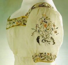 This is what Molly Gibson's ball gown from 'Wives & Daughters' is said to be based on. Period Dress, Patterns Embroidery