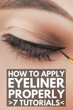 Bigger Eyes, Small Eyes, Eyeliner Hacks, Makeup Tip, Glasses Makeup, Eyeliner Styles, Eye Liner Tricks