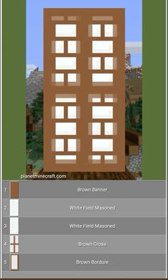 an image of a building in minecraft with the words, brown burmer