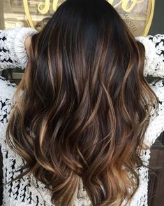 Dark Brown With Golden Highlights, Dark Brown Hair Balayage, Dipped Hair, Ombré Balayage, 60 Hairstyles, Bronde Hair, Guy Tang